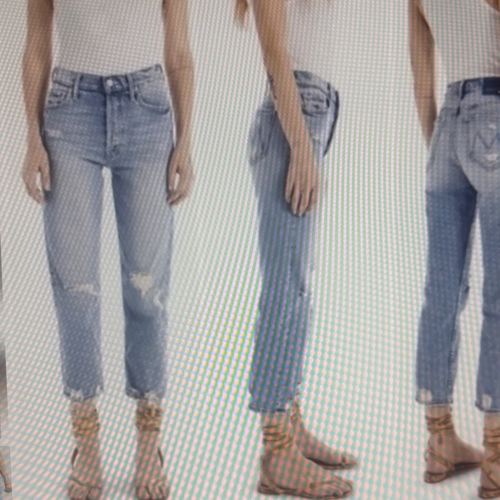 MOTHER Light Blue Ankle Jeans